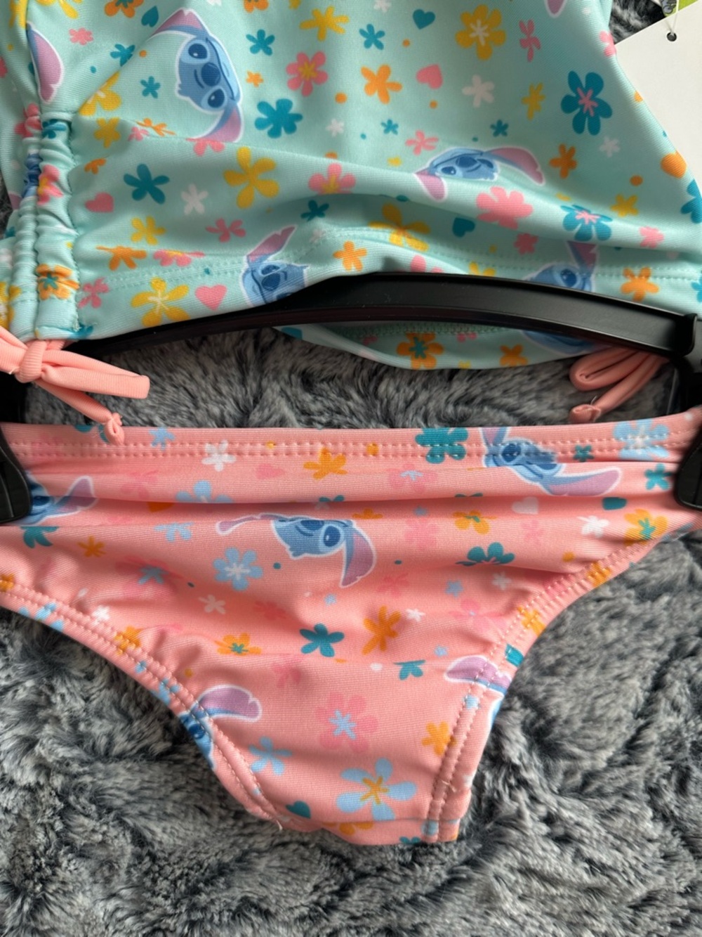 NWTS Disney Stitch Two-Piece Tankini Set - Pink, Aqua  Sz 12 months - Picture 2 of 7